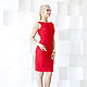 Order Red evening dress, a dress of guipure. Дизайнерские платья Valensia Atelier. Livemaster. . Dresses Фото №3