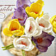 Order crocuses. Arrangement in a tin bucket. KG_flowers. Livemaster. . Flowers Фото №3