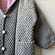Coat: Knitted Lined Coat Grey with Pink. Coats. CUTE-KNIT by Nata Onipchenko. My Livemaster. Фото №6