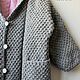  вязаное пальто на подкладке Серый с Розовым. Пальто. Ната Онипченко      CUTE-KNIT. Ярмарка Мастеров.  Фото №6