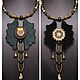 The pendant is double-sided on a choker with a septary, Pendant, Mozhga,  Фото №1