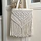 Сумка-шоппер молочного цвета из хлопка. Сумка-шоппер. Macrame_ecodecor (Оксана Куликова). Ярмарка Мастеров.  Фото №5