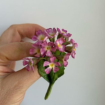 Украшения ручной работы. Ярмарка Мастеров - ручная работа Брошь Примула. Handmade.