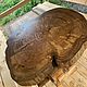 Стол из спила дерева. Столы. Раковины из натурального камня/Слэбы. Ярмарка Мастеров.  Фото №4