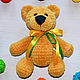 Вязаная зефирная игрушка Мишка. Мягкие игрушки. Kirillova Toys. Интернет-магазин Ярмарка Мастеров.  Фото №2