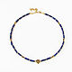 Collar de lapislázuli, collar de cadena de lapislázuli, cuentas de lapislázuli. Necklace. Irina Moro. Ярмарка Мастеров.  Фото №5