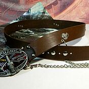 Аксессуары handmade. Livemaster - original item Leather belt for 