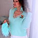 Jumper mint. Jumpers. LUXURIOUS ANGORA. Online shopping on My Livemaster.  Фото №2