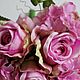 Букет роз с гортензией. Цветы искусственные. От сердца для души (rus77vivaflora). Ярмарка Мастеров.  Фото №4
