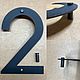 Номер 24,5 на дом "Number" (металл 2мм). Номер на дверь. koduKuus /часы и декор из металла/. Интернет-магазин Ярмарка Мастеров.  Фото №2