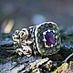 Gold ring with amethyst and tourmalines Versailles, Rings, Moscow,  Фото №1