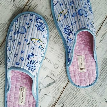 Обувь ручной работы. Ярмарка Мастеров - ручная работа Легкие тапочки "Hello Kitty". Handmade.