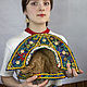  синий головной убор. Кокошники. LyubovFrolova. Ярмарка Мастеров.  Фото №5