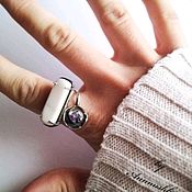 Кольцо серебро серебряное кольцо из серебра кольцо серебро аквамарин