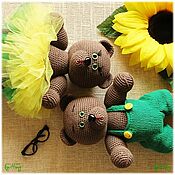 Куклы и игрушки handmade. Livemaster - original item Sunflower couple of cubs - soft toys. Handmade.