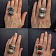 Double ring with stone and enamel. Vintage ring. ket-di. My Livemaster. Фото №4