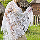 The shawl is crocheted White, Shawls, Kiev,  Фото №1