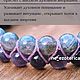 Двойной браслет из лабрадорита и аметиста. Оберег. NE_EZOTERICA. Интернет-магазин Ярмарка Мастеров.  Фото №2