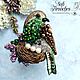  брошь птица. Брошь-булавка. Sofi brooches. Ярмарка Мастеров.  Фото №4