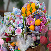 Косметика ручной работы handmade. Livemaster - original item Soap: bouquet of tulips.. Handmade.