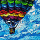 Gift to a man Painting Balloon Air oil. Pictures. Svetlana Samsonova. My Livemaster. Фото №4