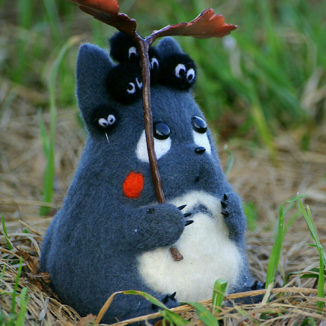 Игрушка Тоторо, аниме, мой сосед тоторо, черные чернушки, Totoro doll в  интернет-магазине на Ярмарке Мастеров | Мягкие игрушки, Москва - доставка  по России. Товар продан.