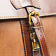 Order Leather briefcase light brown. Russian leather Guild. Livemaster. . Brief case Фото №3