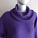 Свитер "Фиолетовый" кашемир/шелк. Свитеры. Вера / Kirshvery_knit (kirshvery) (kirshvery). Ярмарка Мастеров.  Фото №5