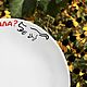Заказать Керамическая тарелка с рисунком Кот и надписью istanbul card взяла. Тарелки Кружки с надписями Керамика (dashalepit). Ярмарка Мастеров. . Тарелки Фото №3