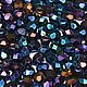Чешские граненые бусины 4 мм Blue iris Fire polished beads, Бусины, Санкт-Петербург,  Фото №1