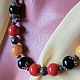 Beads Necklace 'LACE' Natural stones Agate and Coral, Beads2, Moscow,  Фото №1