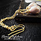 Pendientes de la cadena con perlas en oro, Earrings, Rostov-on-Don,  Фото №1