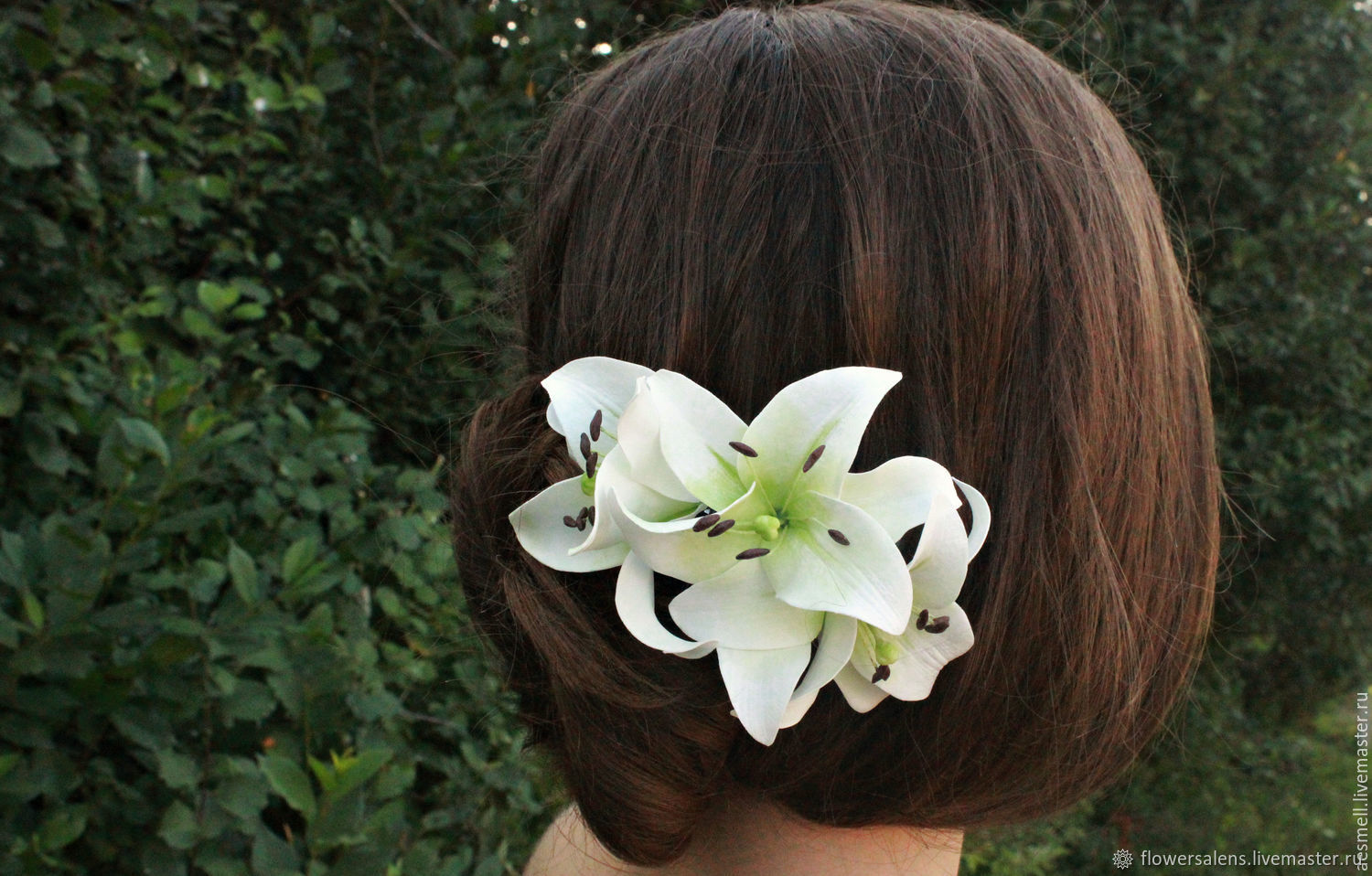 Как сделать цветок лилии из волос