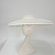 A white and milk hat made of sinamei in the style of Dior. Hats1. Exclusive HATS. LANA ANISIMOVA.. My Livemaster. Фото №6
