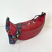 Сумки и аксессуары handmade. Livemaster - original item The bag is made of genuine leather in the color classic red. Handmade.