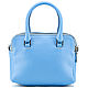 Women's leather bag 'Lolita' (blue). Classic Bag. Russian leather Guild. My Livemaster. Фото №6