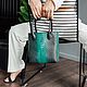 Women's Green Python Leather Bag. Classic Bag. ulijana-zijangirova. Online shopping on My Livemaster.  Фото №2