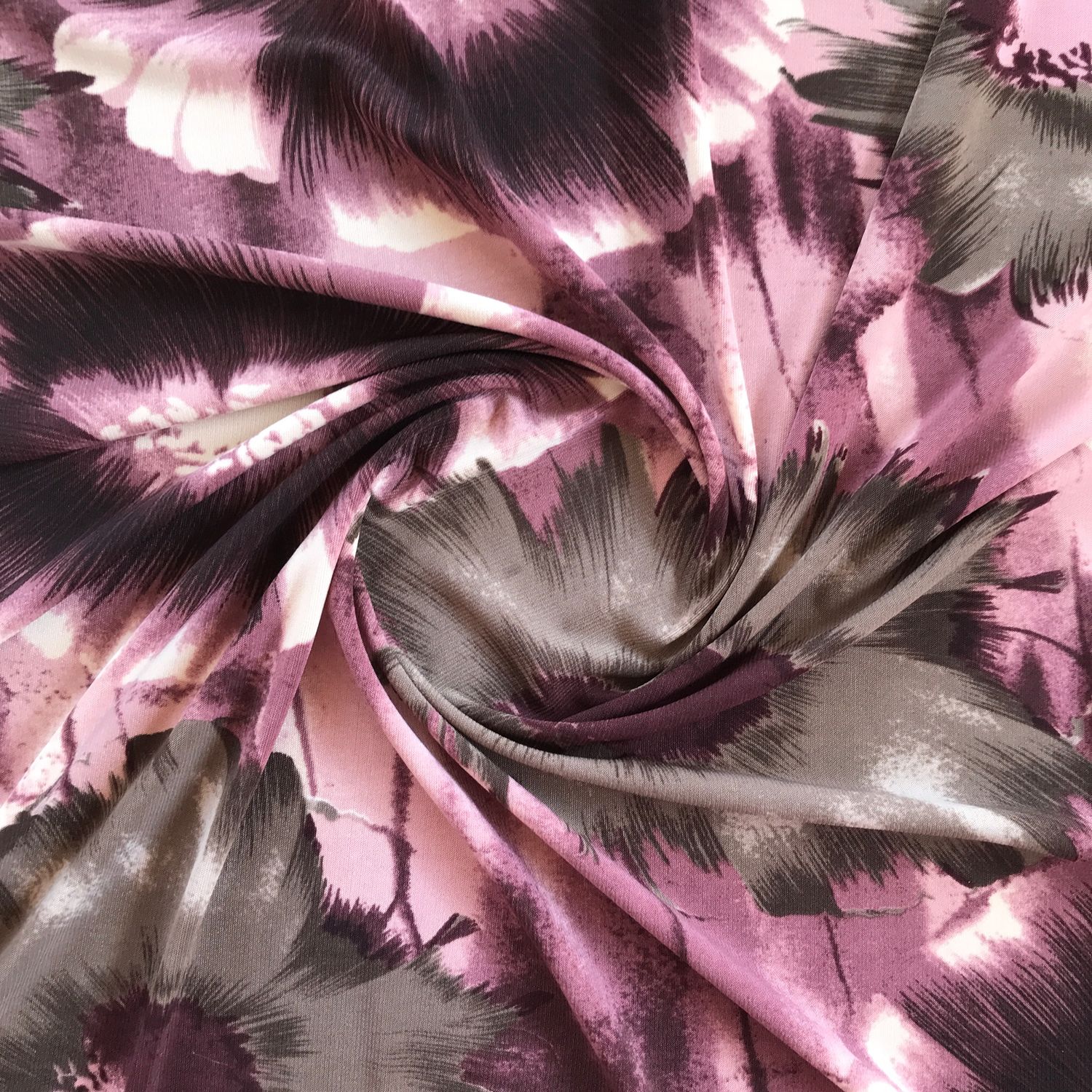 Трикотаж Стёганый Ромбик Цветы Синий опт | Ткани «‎Пальмира Текстиль»