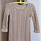 Вязаное женское платье с шелком "Карамель". Платья. FAVORITE KNITWEAR (Наталья). Ярмарка Мастеров.  Фото №6