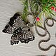 Large 'Butterfly' pendant Black and Light Marcasites. Pendant. Rimliana - the breath of the nature (Rimliana). My Livemaster. Фото №6