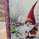  639. Разделочная доска Мой маленький гном. Утварь. Татьяна - шкатулки для души. Ярмарка Мастеров.  Фото №6