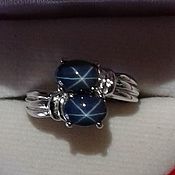 Украшения handmade. Livemaster - original item Starry sapphire silver ring 