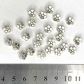 Материалы для творчества handmade. Livemaster - original item Copy of Copy of Copy of Copy of Metal beads, Beads separating snowflakes. Handmade.
