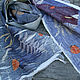 Палантин шарф валяный "Музыка под снегом", Палантины, Москва,  Фото №1