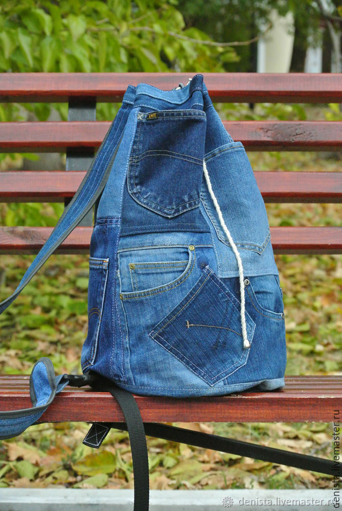 Рюкзак джинсовый женский