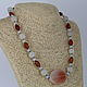 Order Necklace from natural stones - agate, opal 'charm'. Magic box. Livemaster. . Necklace Фото №3