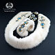 Fur collar, bracelet and earrings 'Morozko' with mink fur. Jewelry Sets. Tatyana's day (tataday). My Livemaster. Фото №4