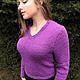 Заказать Пуловер с ажурной спинкой и V- образным вырезом. Vyazanie Hand Made. Ярмарка Мастеров. . Пуловеры Фото №3