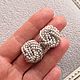 Винтаж: Винтажные клипсы из бисера. Серьги винтажные. 'Шанталь' Chantal Vintage jewelry. Интернет-магазин Ярмарка Мастеров.  Фото №2