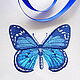 Napkin with embroidery 'Butterfly'. Swipe. Shpulkin dom. Online shopping on My Livemaster.  Фото №2